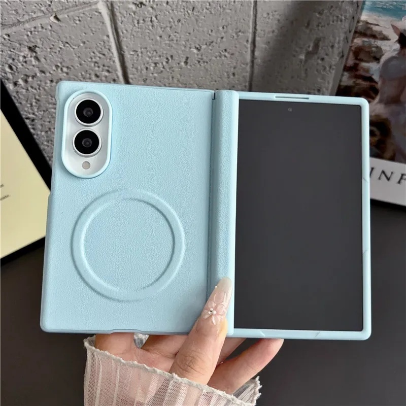 Screen Protector Film - Custodia in pelle opaca color caramella
