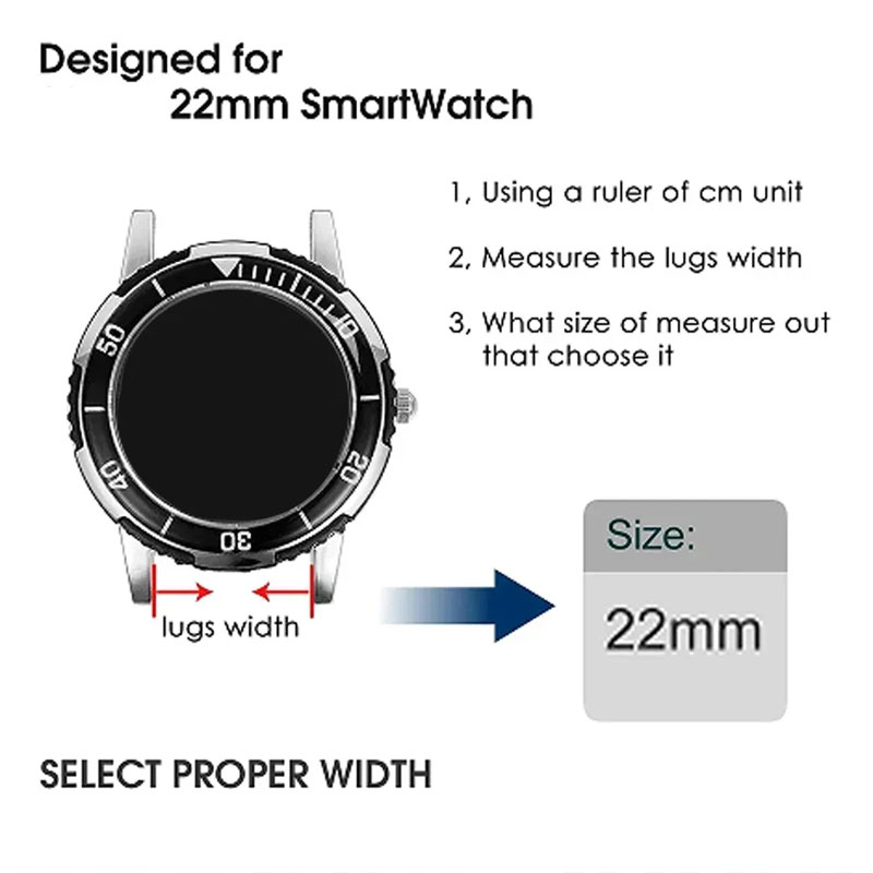 Cinturino oceano da 22 mm per  - Smartwatch X2 recensione e prezzo