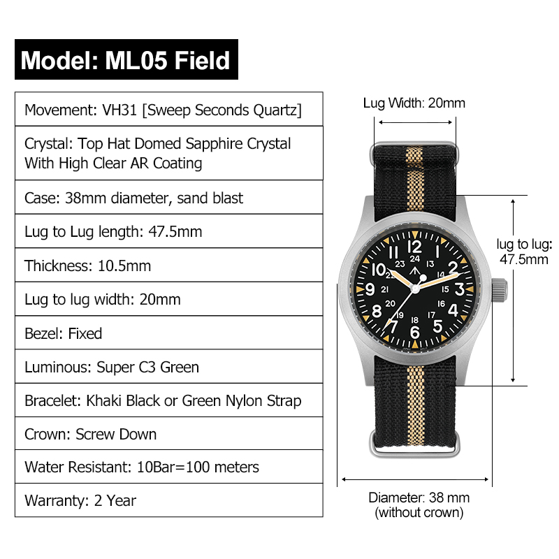 Militado ML05 Orologio vintage - Smartwatch Nexus recensione e prezzo