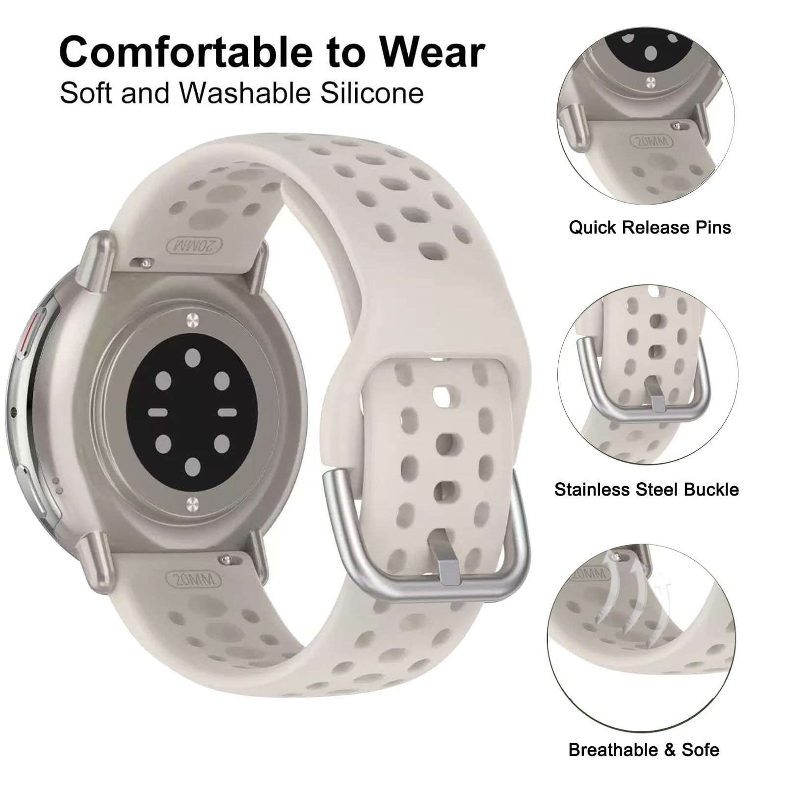 Cinturino da 20 mm per Amazfit - Titan Smartwatch Accessories recensione e prezzo